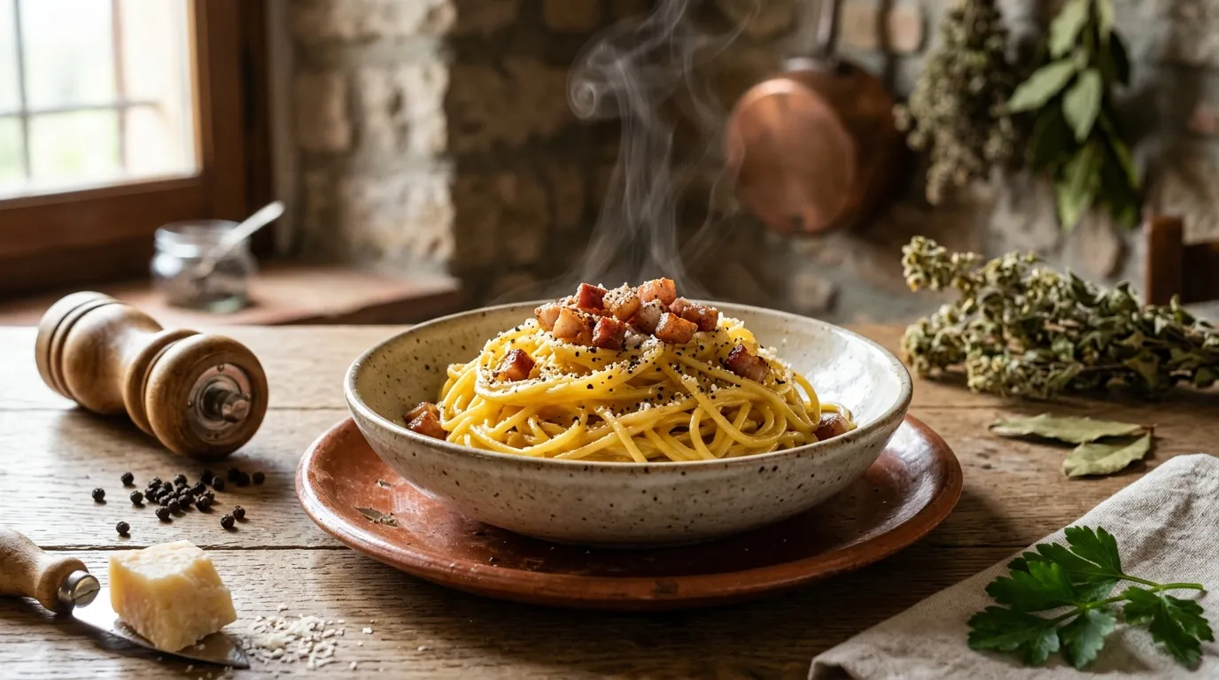 Recettes pâtes carbonara sans crème : authentiques