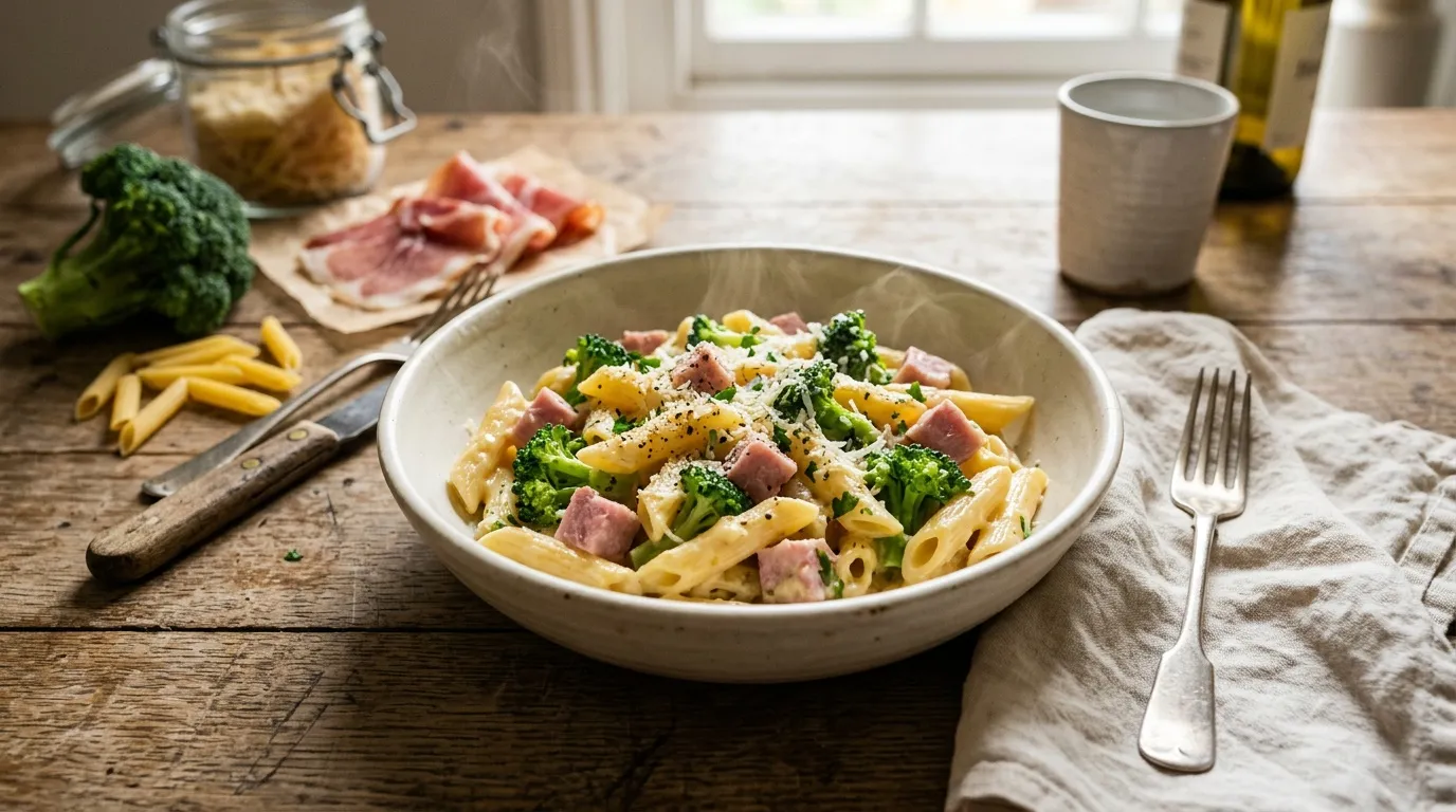 Recette pâte jambon brocoli : facile et rapide