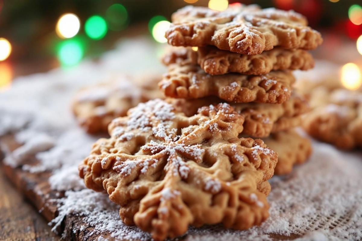 Ce biscuit de Noël croustillant est irrésistible et prêt avec seulement 2 ingrédients