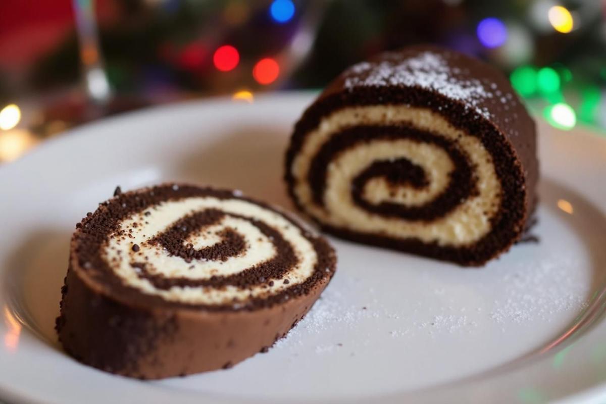 Cette bûche « moitié tiramisu, moitié biscuit roulé » est la surprise des fêtes