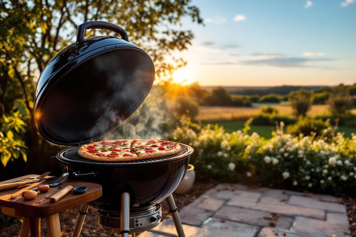 Cuisson pizza barbecue Weber charbon : guide complet pour une pizza parfaite au feu de bois