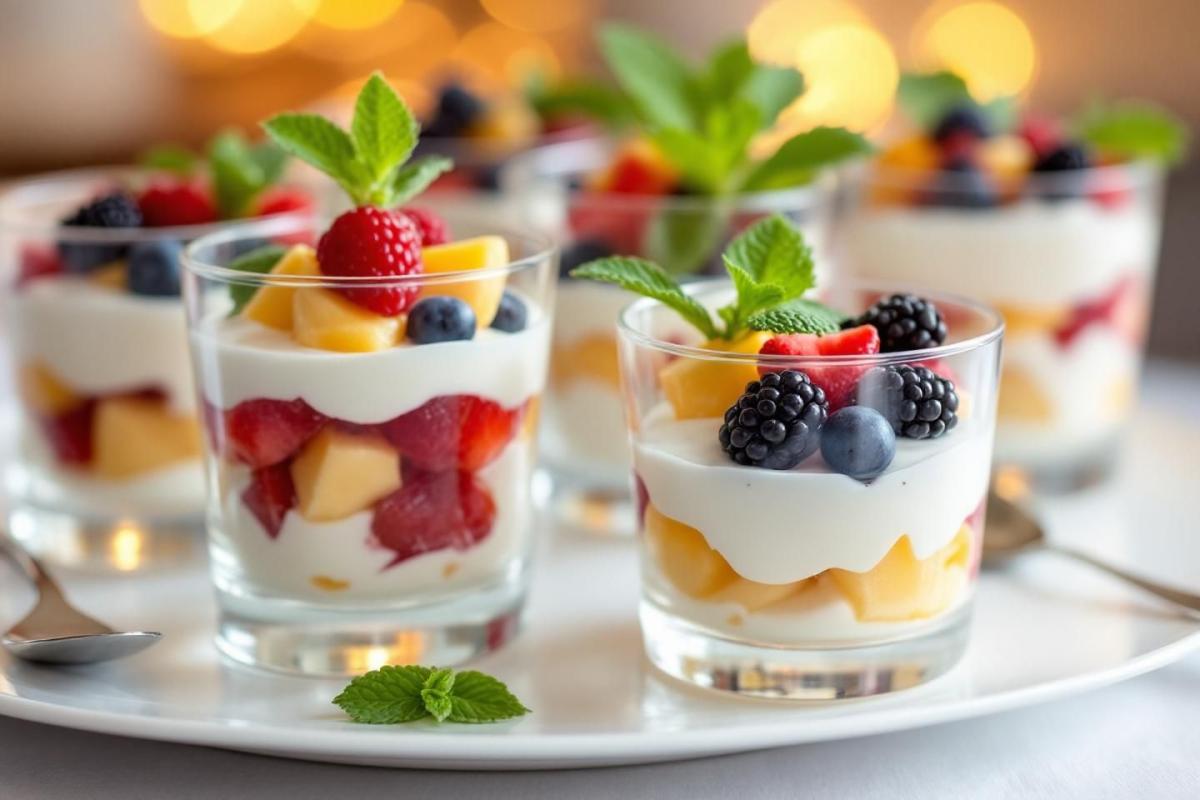 Plus simple qu’un dessert au verre, plus chic qu’une bûche : les verrines star du réveillon
