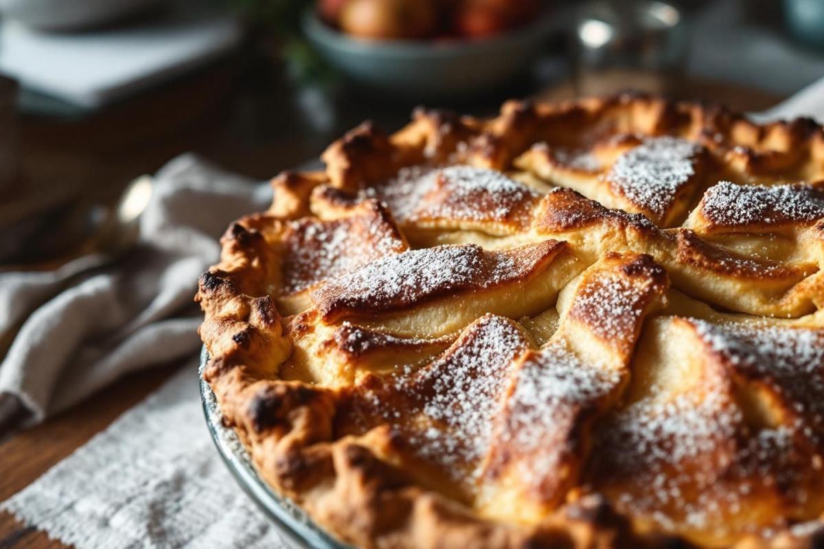 La tarte aux pommes d’hiver rustique qui plaît à tous avec seulement 4 ingrédients