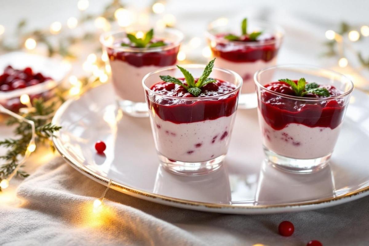 Ces verrines de Noël à 2 ingrédients surprennent toujours les invités