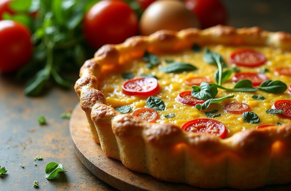 Voici la quiche express de janvier avec une pâte feuilletée et sans moule