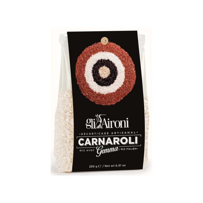 Riz italien Carnaroli Gli Aironi crémeux, sain et savoureux, parfait pour le risotto à l'italienne.