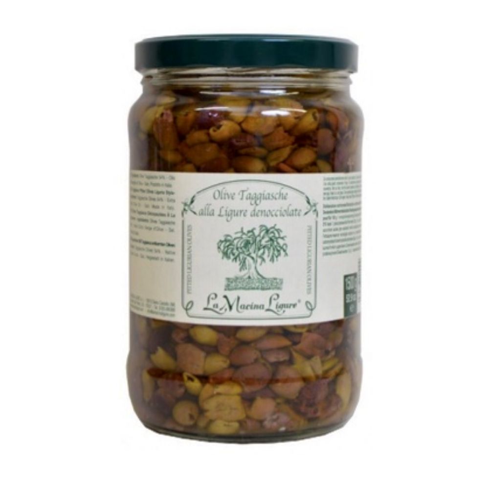 Les petites olives bio Taggiasche de La Macina Ligure à la boutique en ligne Les Bonnes Pâtes.