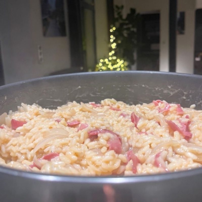 Merveilleux ce risotto maison avec un riz carnaroli vieilli et provenant de Turin de la plaine du Pô.
