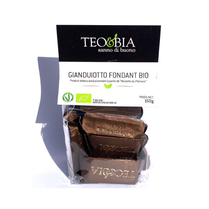 Retrouvez les fameux chocolats en forme de lingot d'or, les Gianduiotti Teo&Bia, chez Les Bonnes Pâtes !