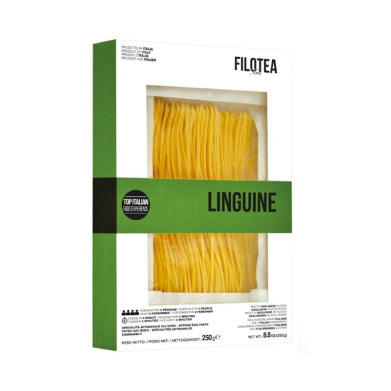 Linguine artisanales aux oeufs, les vraies du producteur Filotea de la région des Marches.