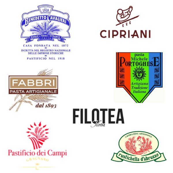 Pâtes italiennes artisanales par marque