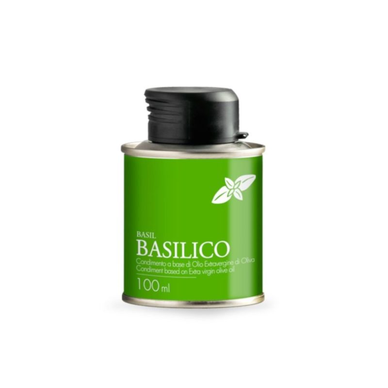 nouveauté idéale pour vos salades italiennes, une huile d'olive infusée au basilic!