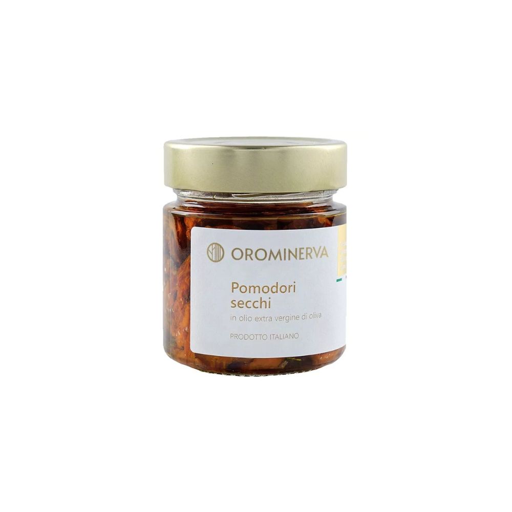 Orominerva produit ces délicieuses tomates séchées dans l'huile d'olive pour retrouver toute la saveur de l'Italie!