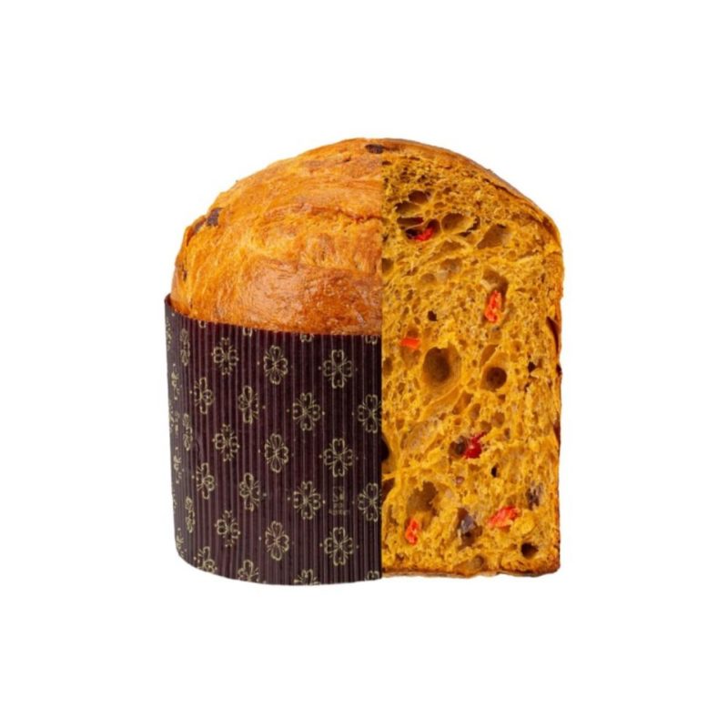 Panettone salé aux poivrons confits et oignons caramélisés. Un régal!