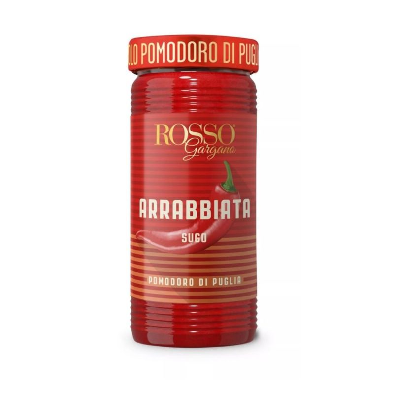 Sauce tomate arrabbiata issue de bonnes tomates italiennes pour toute la cuisine familiale.