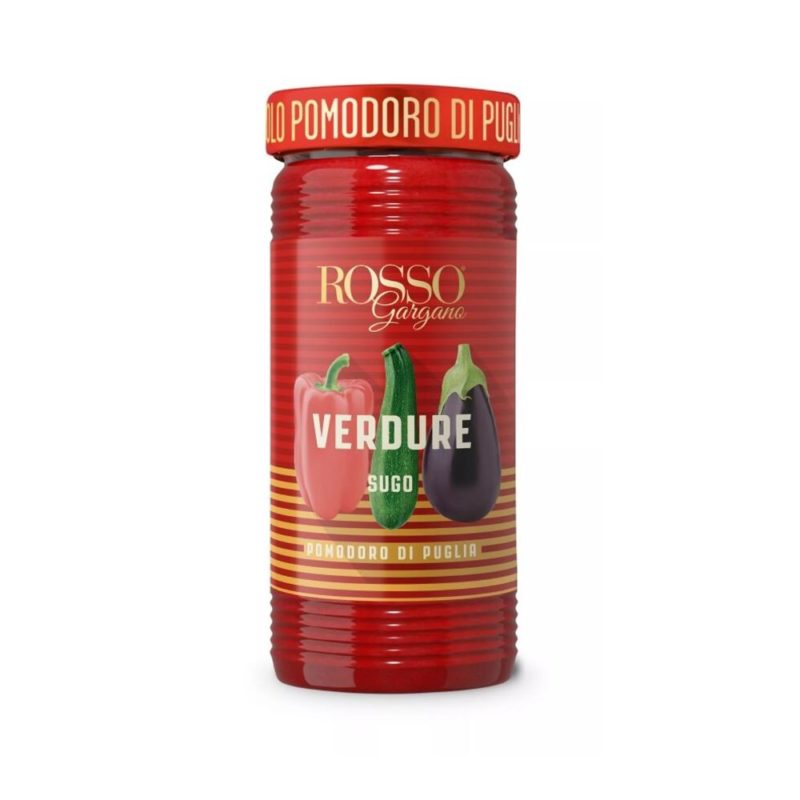 Sauce tomate aux légumes issue de bonnes tomates italiennes pour toute la cuisine familiale.