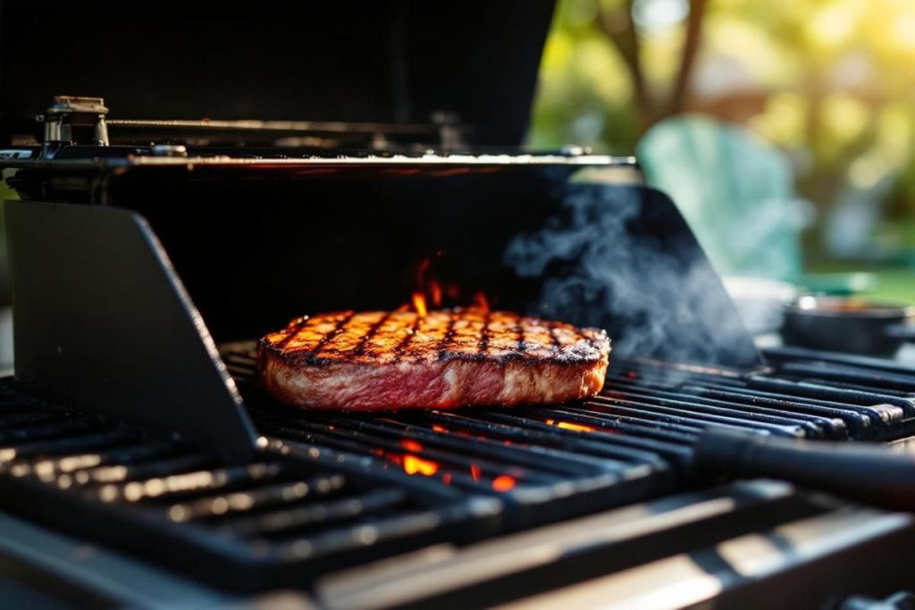 Cuisson entrecôte au barbecue Weber gaz : temps, température et conseils de réussite